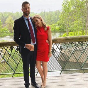 SOLD! Red Dress with Lace Detail